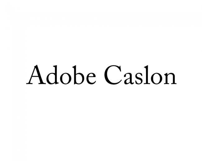 Adobe Caslon